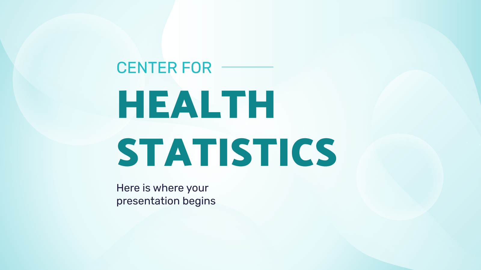 健康统计中心PowerPoint模板
